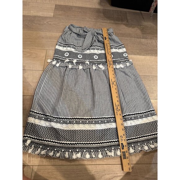 CHELSEA & VIOLET WOMENS BLACK AND WHITE MAXI SKIRT SMALL - Picture 4 of 8